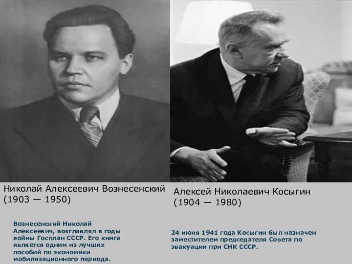 Вознесенский Николай Алексеевич, возглавлял в годы войны Госплан СССР. Его книга является