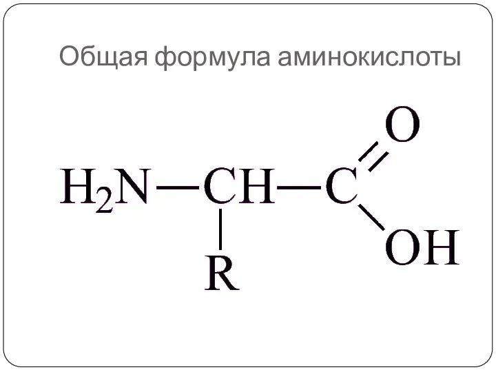 Общая формула аминокислоты