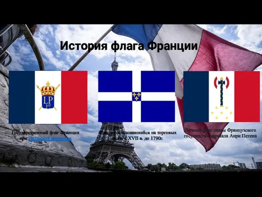 Государственный флаг Франции при Июльской монархии Личный флаг главы Французского государства маршала