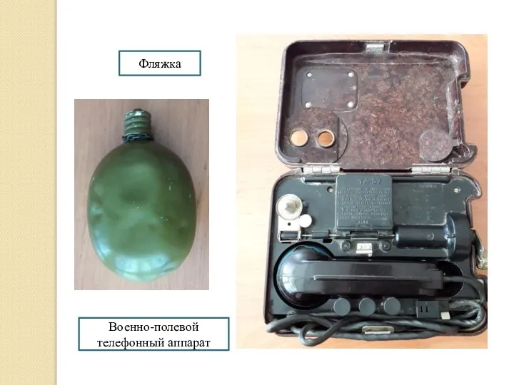 Фляжка Военно-полевой телефонный аппарат