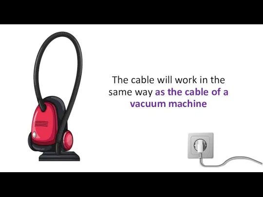 The cable will work in the same way as the cable of a vacuum machine