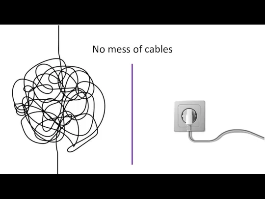 No mess of cables