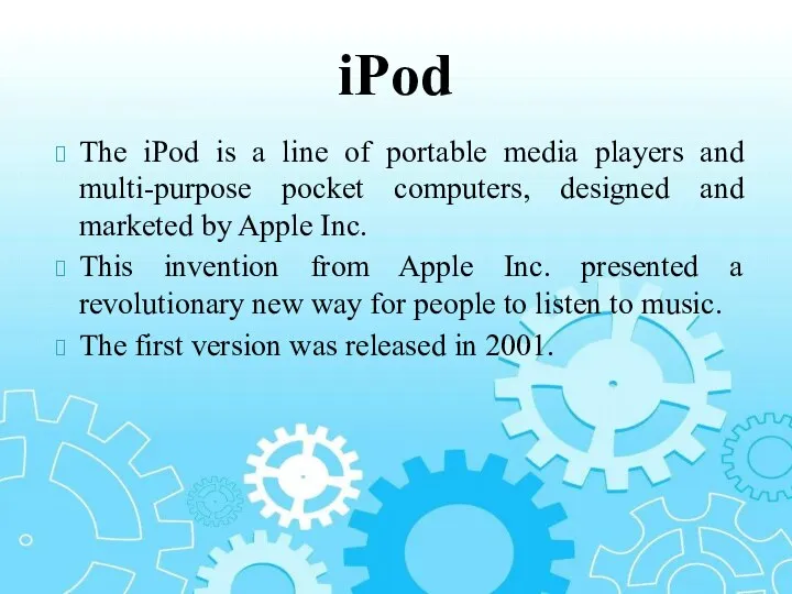 The iPod is a line of portable media players and multi-purpose pocket