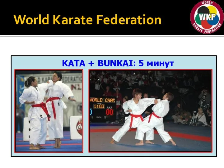 World Karate Federation KATA + BUNKAI: 5 минут