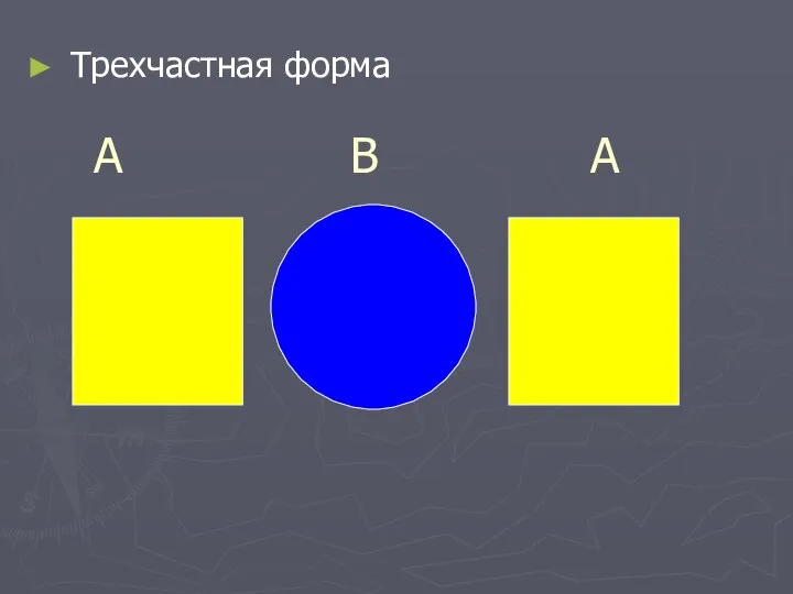 Трехчастная форма A B А