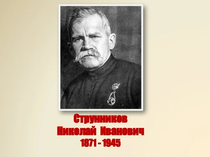Струнников Николай Иванович 1871 - 1945