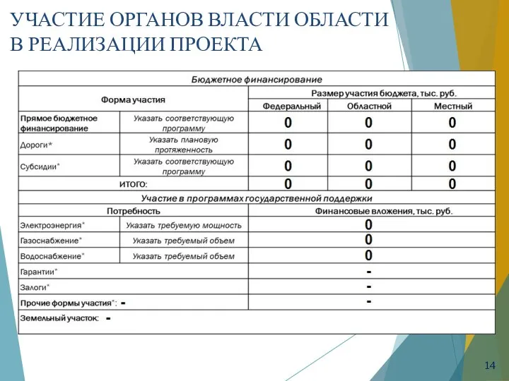 УЧАСТИЕ ОРГАНОВ ВЛАСТИ ОБЛАСТИ В РЕАЛИЗАЦИИ ПРОЕКТА