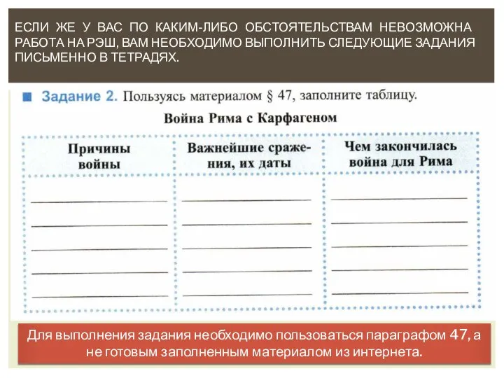 ЕСЛИ ЖЕ У ВАС ПО КАКИМ-ЛИБО ОБСТОЯТЕЛЬСТВАМ НЕВОЗМОЖНА РАБОТА НА РЭШ, ВАМ