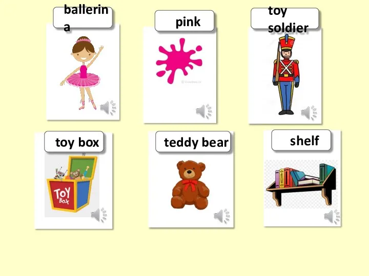 ballerina toy box pink toy soldier teddy bear shelf