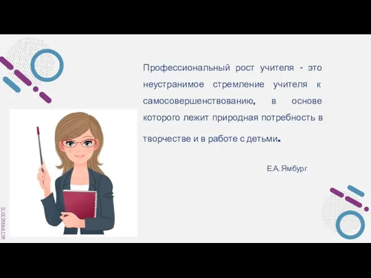 Профессиональный рост учителя – это неустранимое стремление учителя к самосовершенствованию, в основе