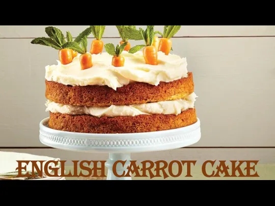 English carrot cake
