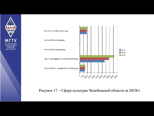 Рисунок 17 – Сфера культуры Челябинской области за 2019гг.