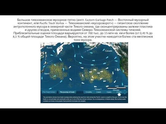 Большое тихоокеанское мусорное пятно (англ. Eastern Garbage Patch — Восточный мусорный континент,