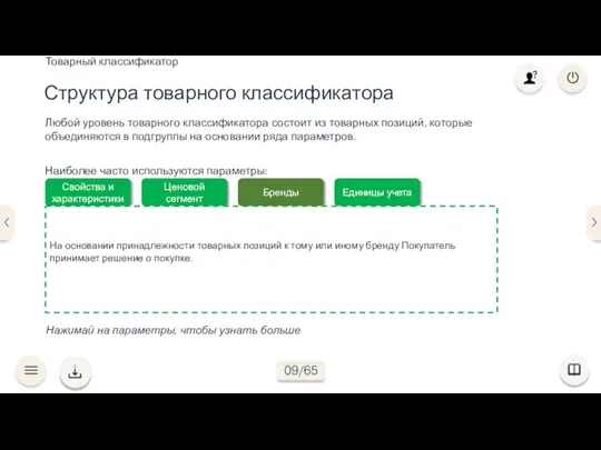 Свойства и характеристики Ценовой сегмент Бренды Единицы учета На основании принадлежности товарных