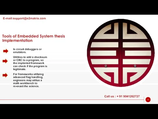 Tools of Embedded System thesis Implementation In circuit debuggers or emulators. Utilities