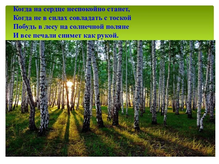 Когда на сердце неспокойно станет, Когда не в силах совладать с тоской