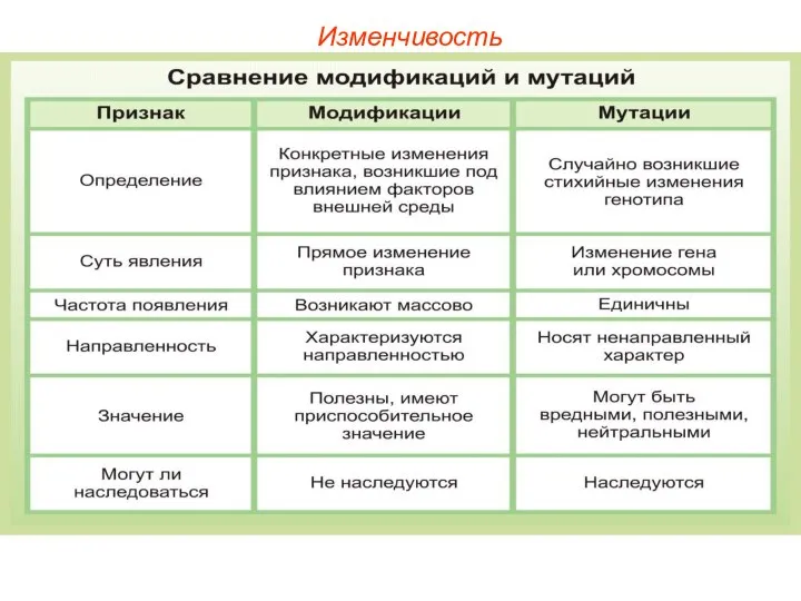 Изменчивость