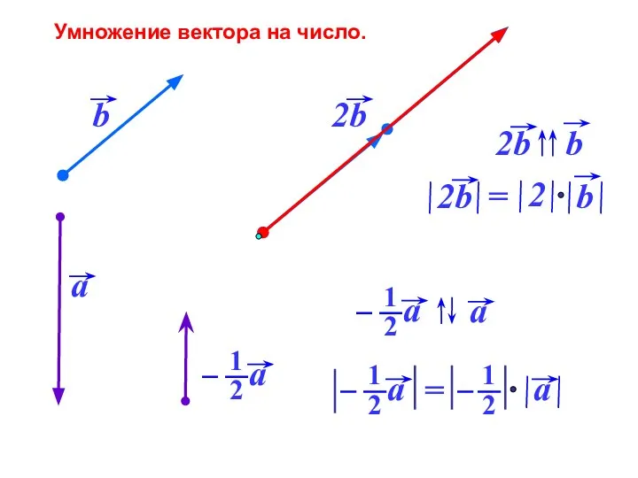 Умножение вектора на число.