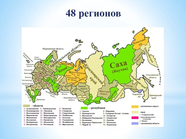 48 регионов