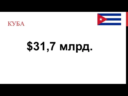 КУБА $31,7 млрд.