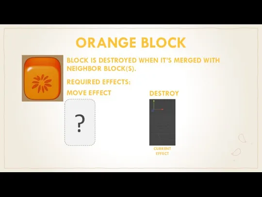 ORANGE BLOCK BLOCK IS DESTROYED WHEN IT’S MERGED WITH NEIGHBOR BLOCK(S). REQUIRED