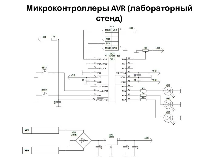 Микроконтроллеры AVR (лабораторный стенд)