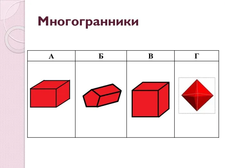 Многогранники