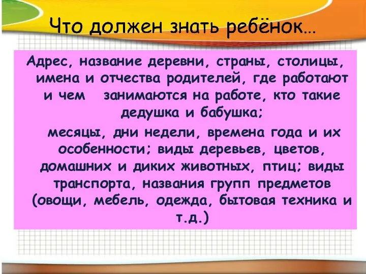 Адрес, название деревни, страны, столицы, имена и отчества родителей, где работают и