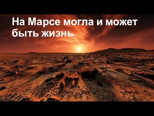 На Марсе могла и может быть жизнь