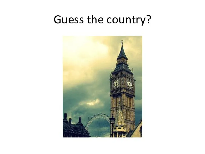 Guess the country?