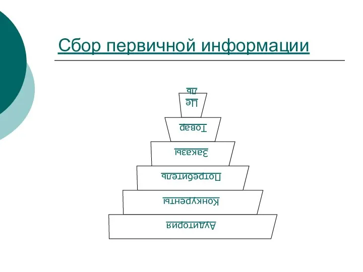 Сбор первичной информации