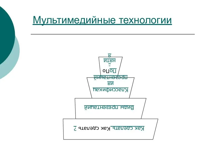 Мультимедийные технологии