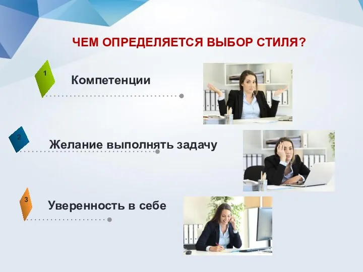 ЧЕМ ОПРЕДЕЛЯЕТСЯ ВЫБОР СТИЛЯ?