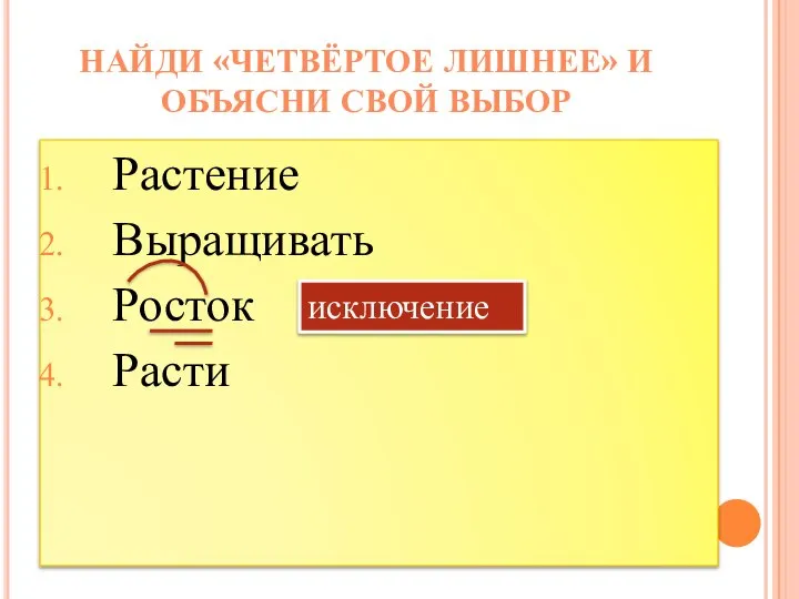 Растение Выращивать Росток Расти НАЙДИ «ЧЕТВЁРТОЕ ЛИШНЕЕ» И ОБЪЯСНИ СВОЙ ВЫБОР исключение