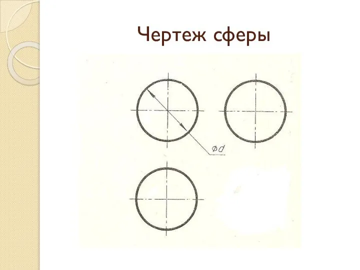 Чертеж сферы