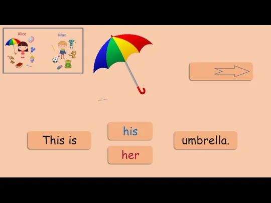 his her umbrella. This is
