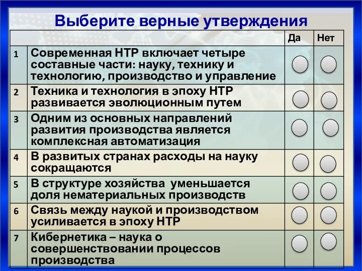 Выберите верные утверждения