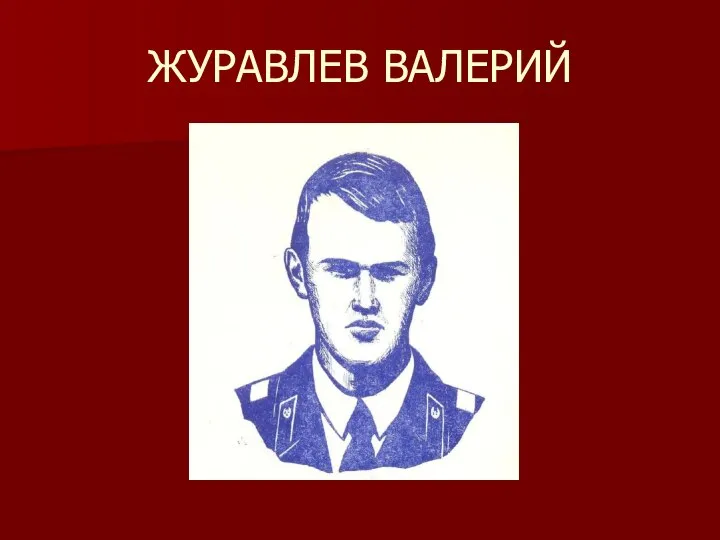 ЖУРАВЛЕВ ВАЛЕРИЙ