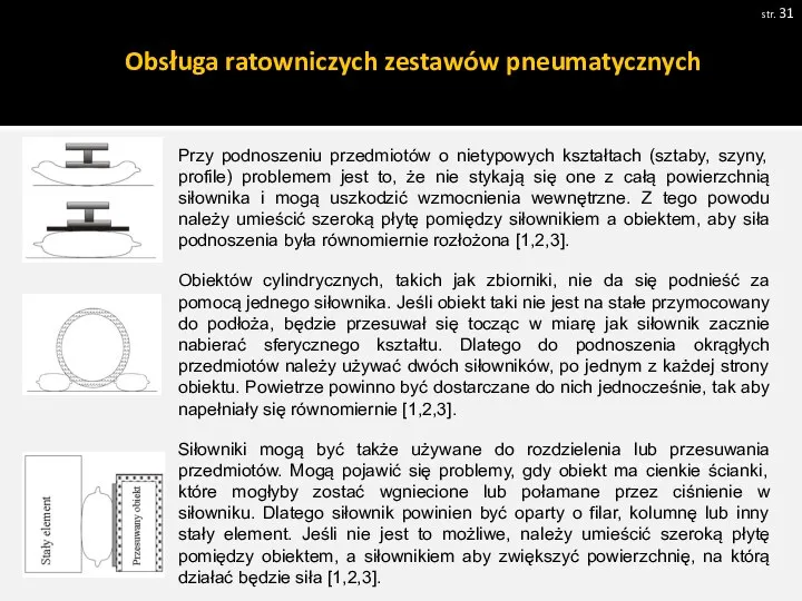 str. Pobrano 18.02.20016 z www.os-psp.olsztyn.pl Przy podnoszeniu przedmiotów o nietypowych kształtach (sztaby,