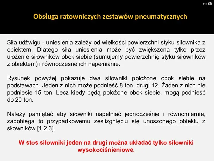 str. Pobrano 18.02.20016 z www.os-psp.olsztyn.pl Siła udźwigu - uniesienia zależy od wielkości