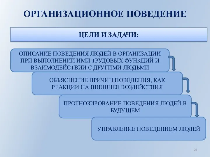 ОРГАНИЗАЦИОННОЕ ПОВЕДЕНИЕ