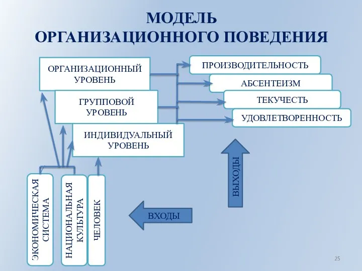 МОДЕЛЬ ОРГАНИЗАЦИОННОГО ПОВЕДЕНИЯ