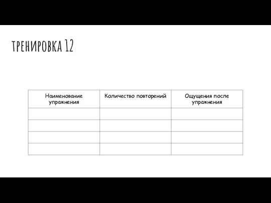 тренировка 12