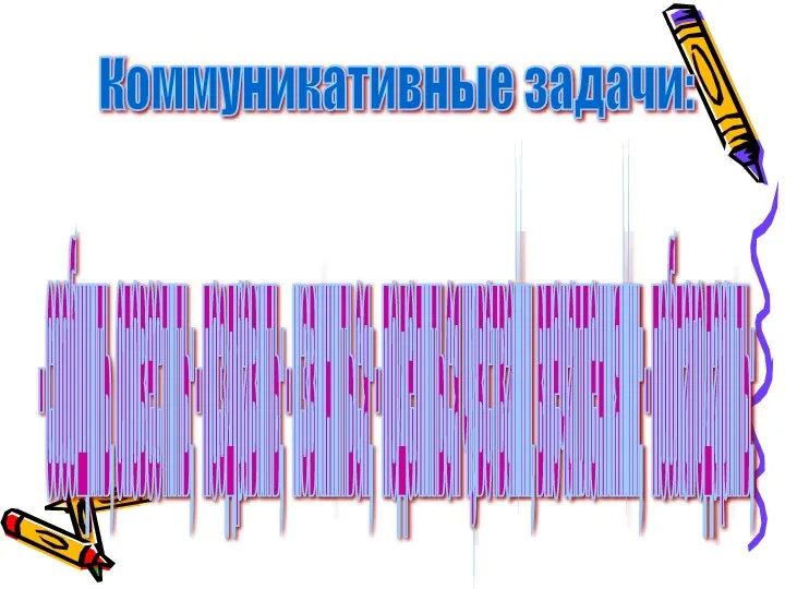 Коммуникативные задачи: - сообщить, оповестить; - поздравить; - извиниться; - поделиться чувствами, впечатлениями; - поблагодарить;