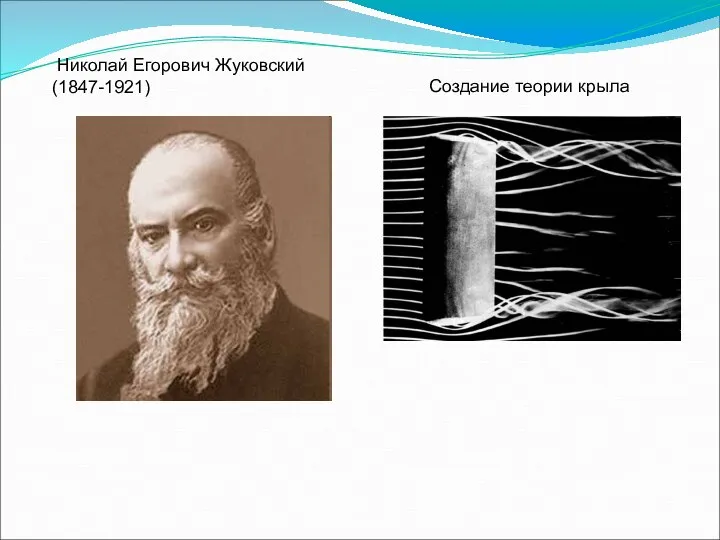 Николай Егорович Жуковский (1847-1921) Создание теории крыла