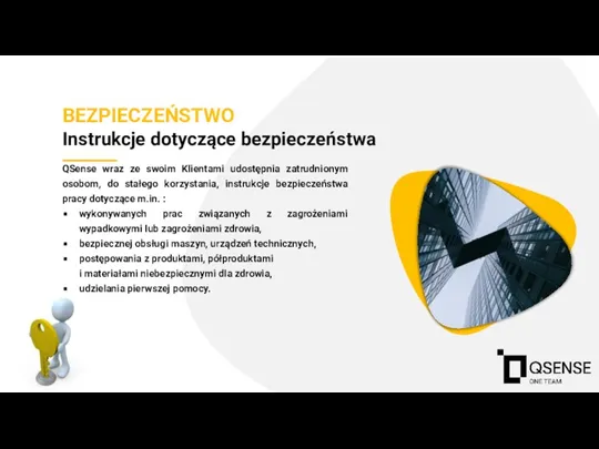 QSense wraz ze swoim Klientami udostępnia zatrudnionym osobom, do stałego korzystania, instrukcje