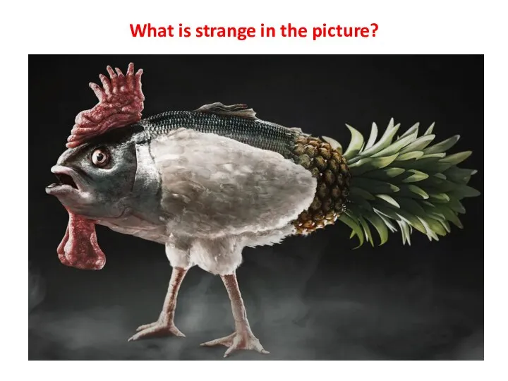 What is strange in the picture?