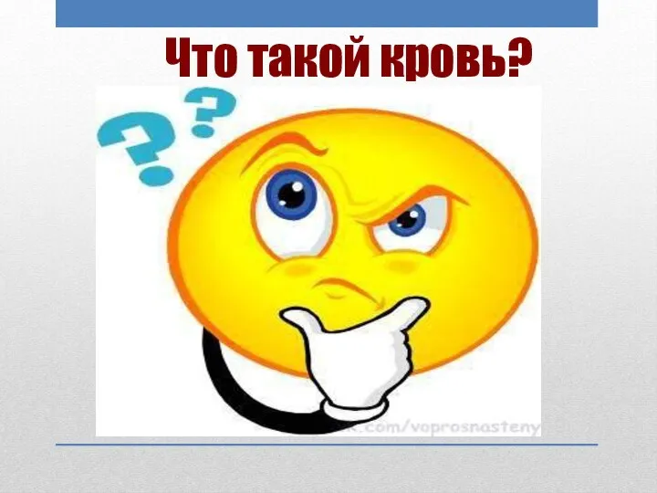 Что такой кровь?