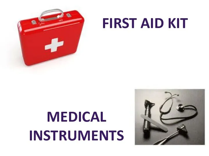 FIRST AID KIT MEDICAL INSTRUMENTS