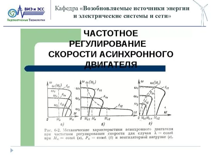 Кафедра «Возобновляемые источники энергии и электрические системы и сети»